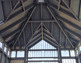 A View of the Roof Steel From Inside