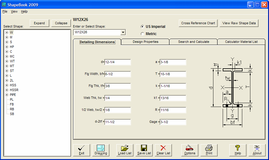 Screenshot for ShapeBook with 2D3DSteel 4.4.2009
