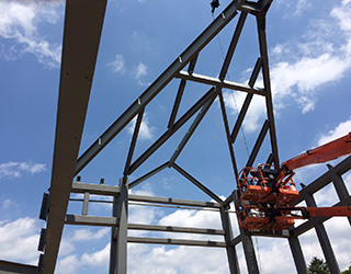 Dteel Being Erected